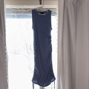 Bardot Light Blue Ruched Dress